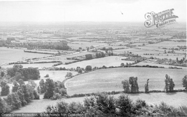 Photo of Burnham On Sea, Bridgwater Road From Brent Knoll c.1955