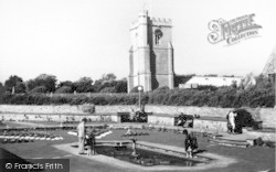 Church And Gardens c.1939, Burnham-on-Sea