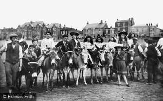 Burnham-on-Sea, Donkeys on the sands 1907