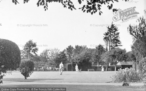 Photo of Burnham On Sea, In Manor Park Gardens c.1955