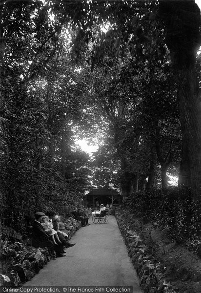 Photo of Burnham On Sea, Manor Gardens, A Shady Walk 1913