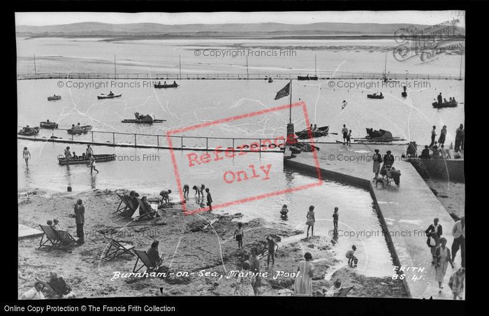 Photo of Burnham On Sea, Marine Pool c.1950