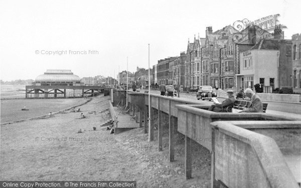 Photo of Burnham On Sea, Promenade From The East c.1950