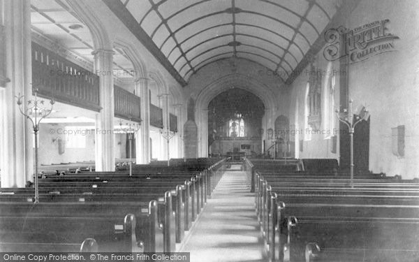 Photo of Burnham On Sea, St Andrew's Church Interior 1903