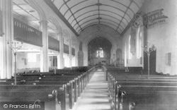 St Andrew's Church Interior 1903, Burnham-on-Sea