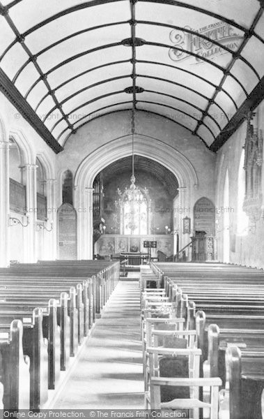 Photo of Burnham On Sea, St Andrew's Church Interior 1907