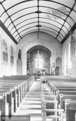 St Andrew's Church Interior 1907, Burnham-on-Sea