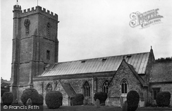 St Andrew's (The Leaning) Church c.1950, Burnham-on-Sea