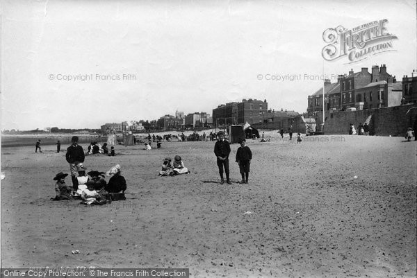 Photo of Burnham On Sea, The Beach 1892