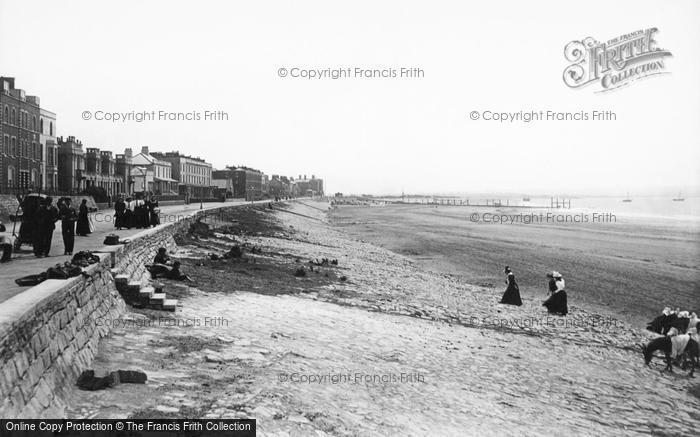 Photo of Burnham On Sea, The Beach 1896