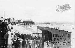 The Beach And Pier c.1939, Burnham-on-Sea