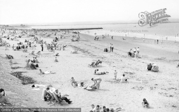 Photo of Burnham On Sea, The Beach c.1955