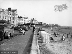 The Esplanade Looking South c.1955, Burnham-on-Sea