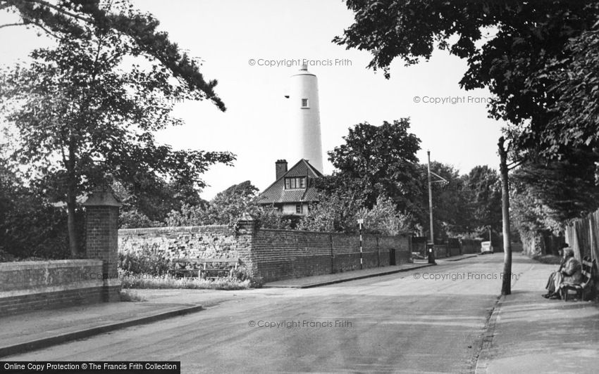 Burnham-on-Sea, the Old Lighthouse c1955
