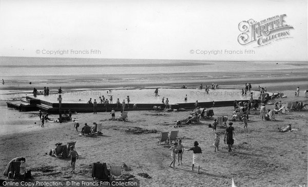 Photo of Burnham On Sea, The Paddling Pool c.1950
