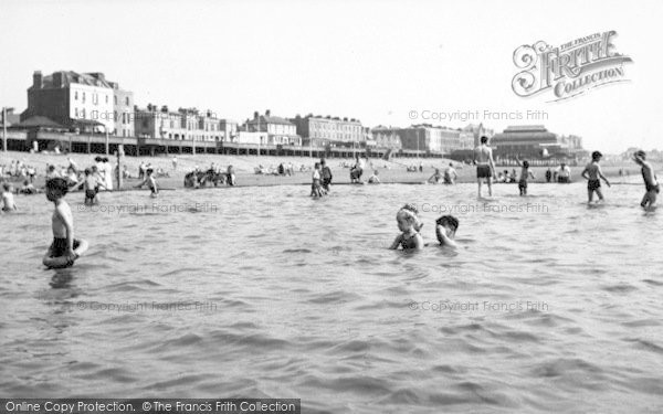 Photo of Burnham On Sea, The Paddling Pool c.1955