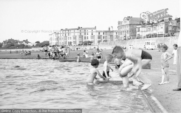 Photo of Burnham On Sea, The Paddling Pool c.1955