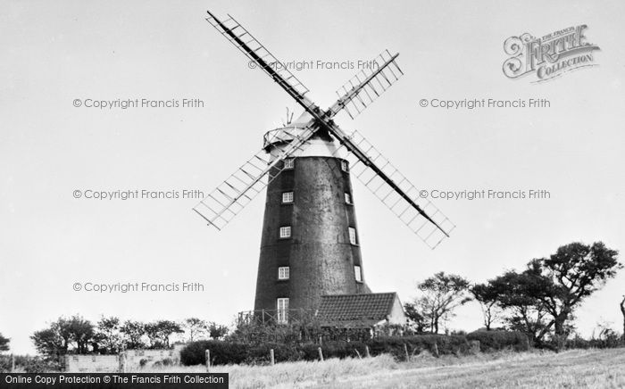 Photo of Burnham Overy Staithe, The Windmill c.1955