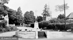 The War Memorial And Church c.1955, Burnham