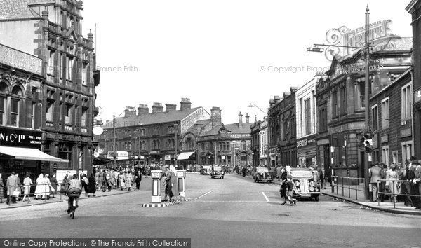 Photo of Burnley, St James Street c.1955