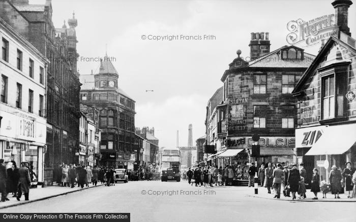 Photo of Burnley, St James Street c.1955