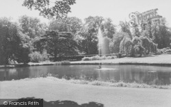 Towneley Hall, The Fountain c.1960, Burnley
