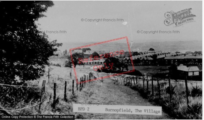 Photo of Burnopfield, The Village c.1950