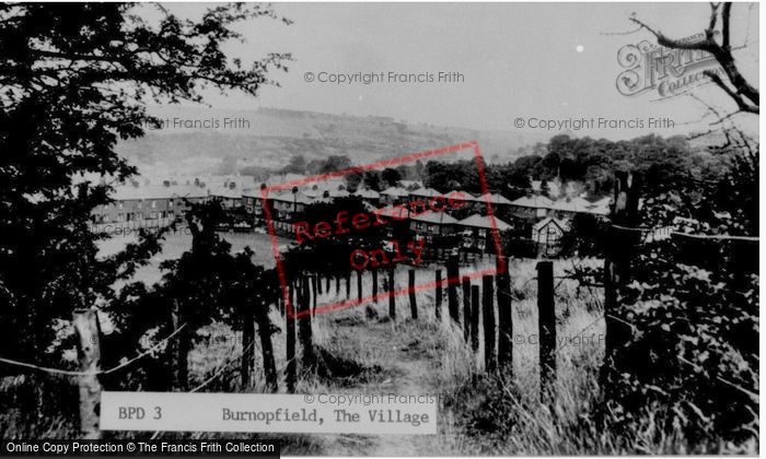 Photo of Burnopfield, The Village c.1950