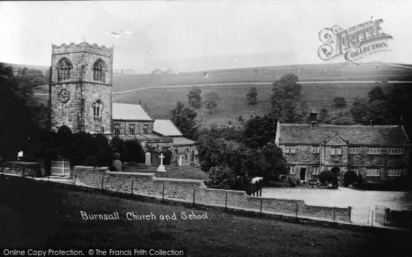 Photo of Burnsall, St Wilfrid's Church And School c.1935