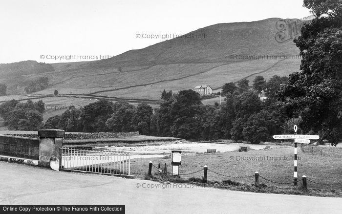 Photo of Burnsall, View From The Red Lion Hotel c.1955
