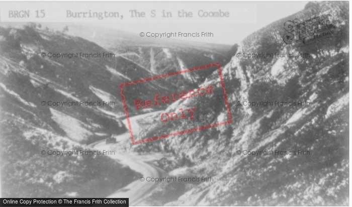 Photo of Burrington Combe, The 's' In The Coombe c.1935