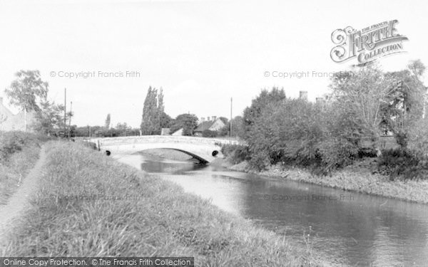 Photo of Burrowbridge, The River And Bridge c.1960