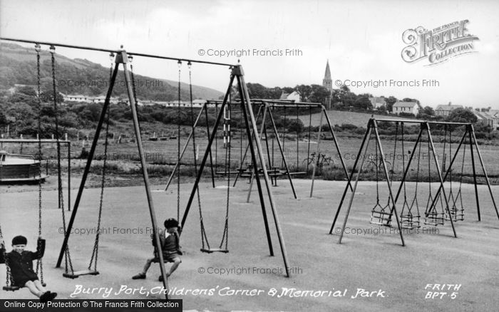 Photo of Burry Port, The Memorial Park c.1955