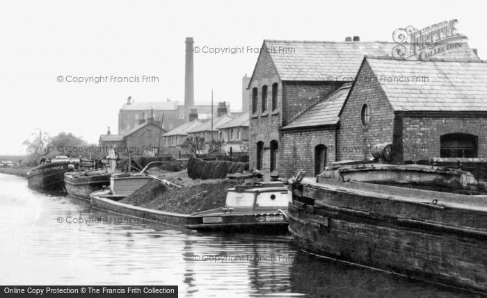 Photo of Burscough, Barges On The Canal c.1950