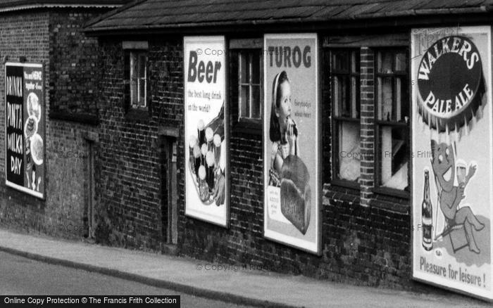 Photo of Burscough, Billboards In Liverpool Road North c.1960