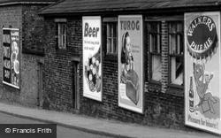 Billboards In Liverpool Road North c.1960, Burscough