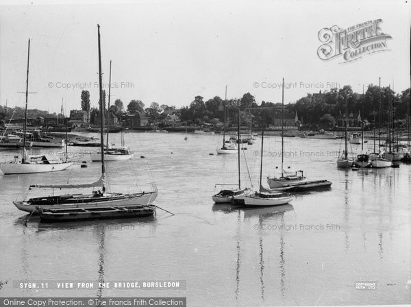 Photo of Bursledon, View From The Bridge c.1960