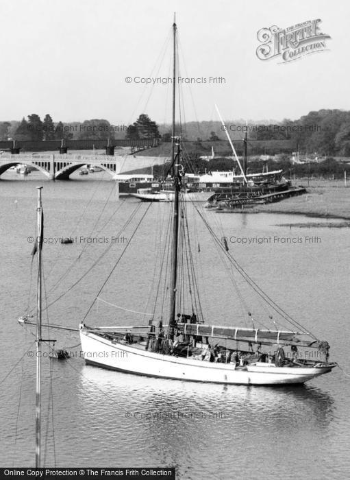 Photo of Bursledon, Yacht, River Hamble c.1960