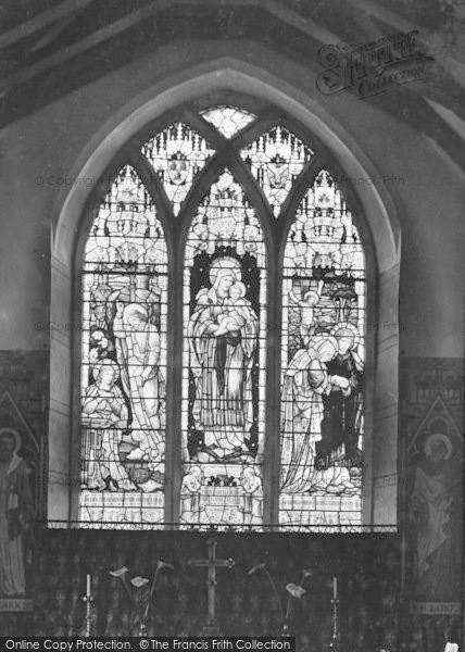Photo of Burstall, Church, The East Window c.1920