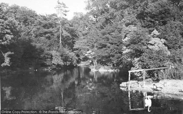 Photo of Burton Agnes, The Pond c.1955