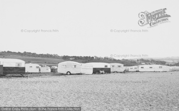 Photo of Burton Bradstock, Freshwater Caravan Park c.1955