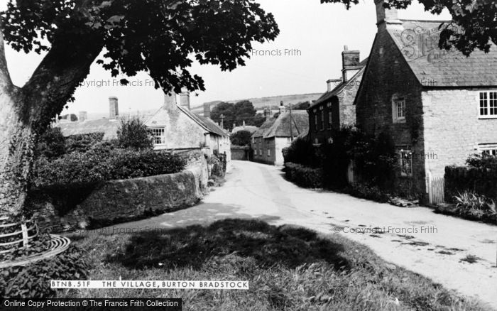 Photo of Burton Bradstock, The Village c.1955