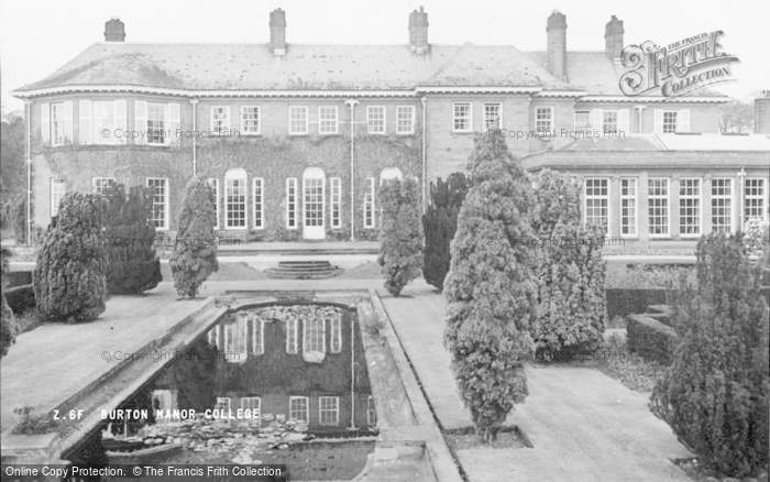Photo of Burton, Burton Manor College c.1955