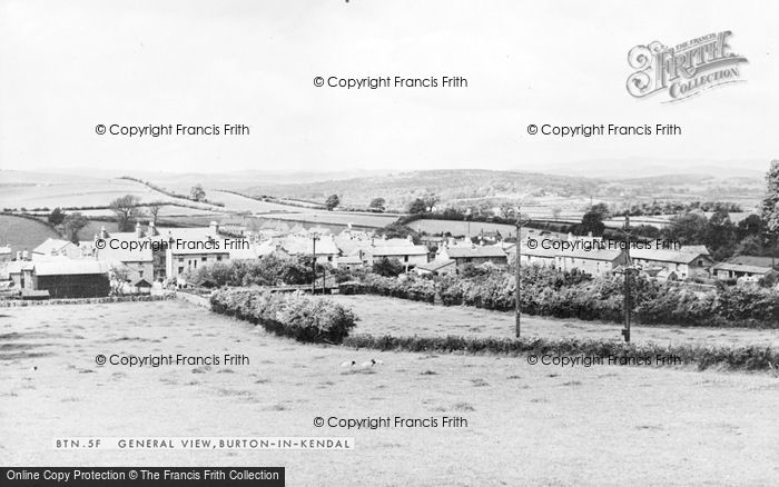 Photo of Burton In Kendal, General View c.1955