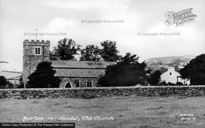 Photo of Burton In Kendal, St John's Church c.1955