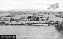 Burton In Kendal, View From The Hangings c.1955, Burton-In-Kendal