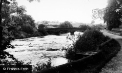 The River And Bridge c.1960, Burton In Lonsdale