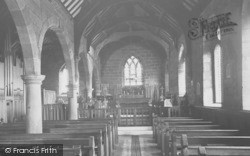 St Nicholas Church Interior c.1955, Burton