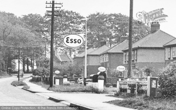 Photo of Burton Upon Stather, Normanby Road Petrol Station c.1955