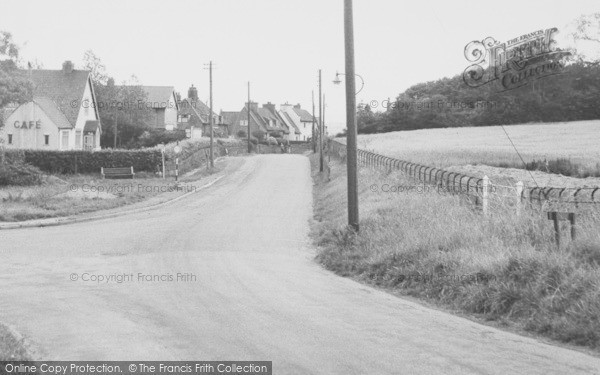 Photo of Burton, Village Approach c.1955
